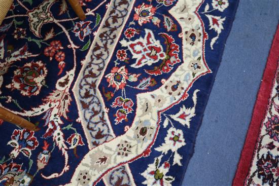 A Tabriz blue ground carpet,